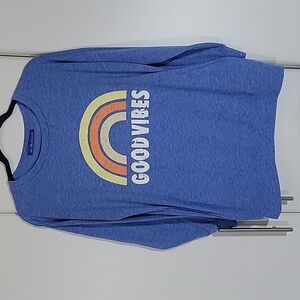Good Vibes Rainbow Long Sleeve Lightweight Sweater